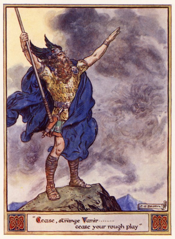 Cessa, strano Vanir, cessa il tuo gioco rude da after Charles Edmund Brock