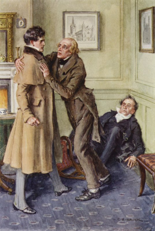 Illustrazione per Martin Chuzzlewit da after Charles Edmund Brock