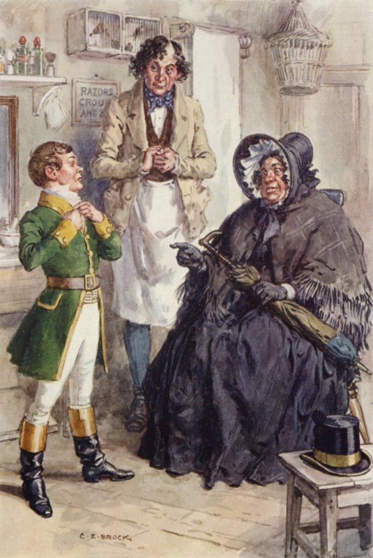 Illustrazione per Martin Chuzzlewit da after Charles Edmund Brock