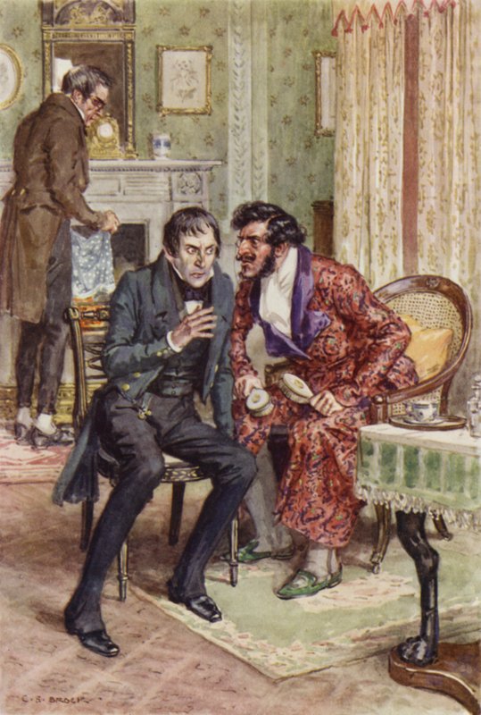 Illustrazione per Martin Chuzzlewit da after Charles Edmund Brock