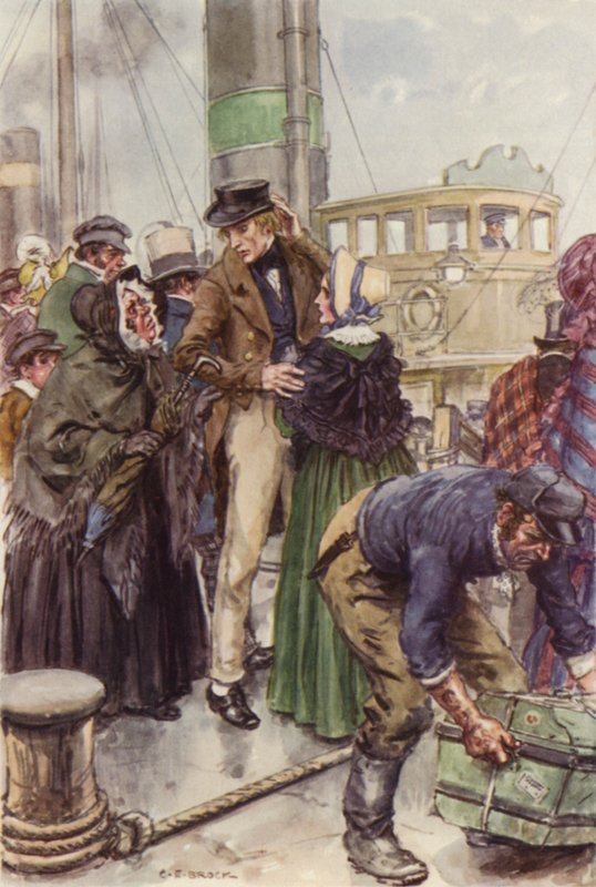 Illustrazione per Martin Chuzzlewit da after Charles Edmund Brock