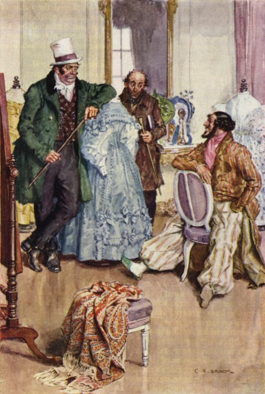 Illustrazione per Nicholas Nickleby da after Charles Edmund Brock