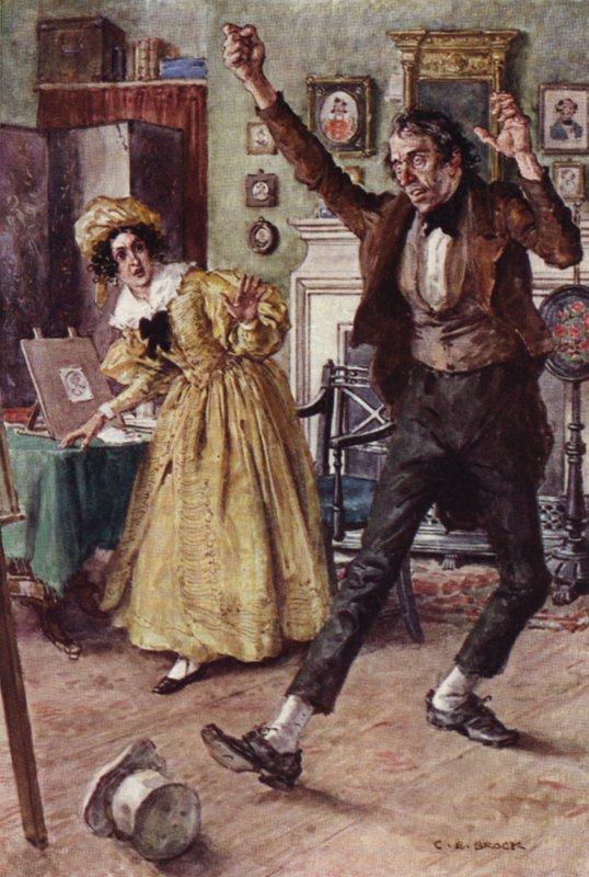 Illustrazione per Nicholas Nickleby da after Charles Edmund Brock