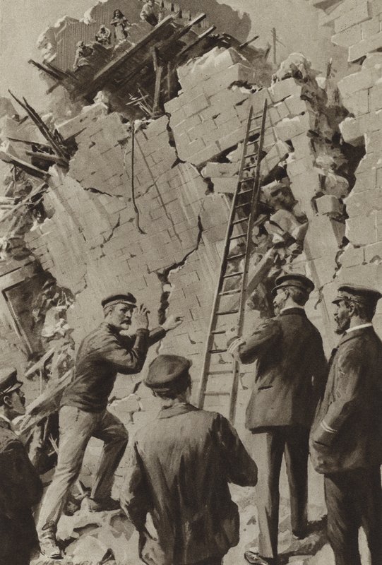 Un marinaio inglese assiste agli sforzi di soccorso dopo il terremoto di Messina da after Charles Mills Sheldon