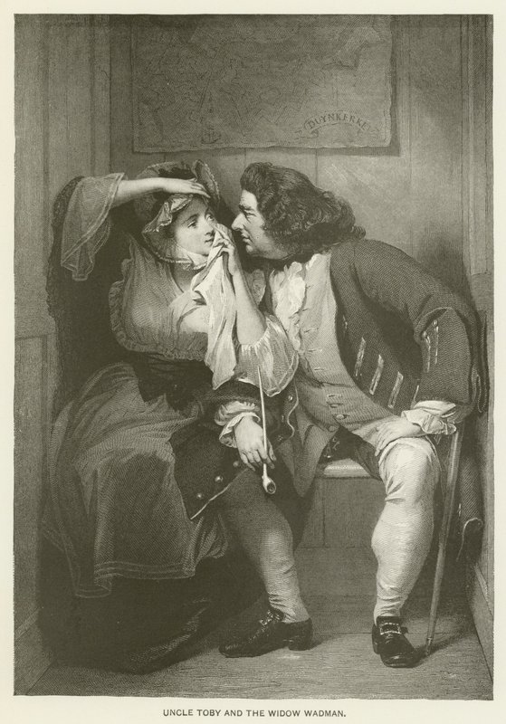 Zio Toby e la vedova Wadman da after Charles Robert Leslie