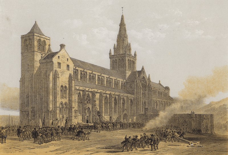 Cattedrale di Glasgow (St Mungo), Esterno da after David Roberts