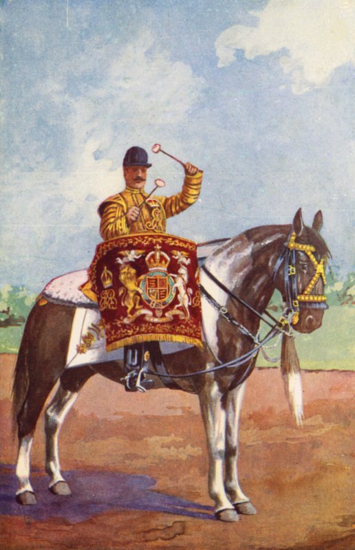Cavallo tamburino della 1ª Guardia Reale da after Edgar Alfred Holloway
