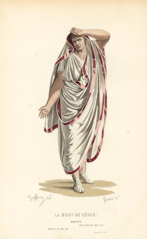 La Morte di Cesare, Bruto da after Edmond A.F. Geffroy