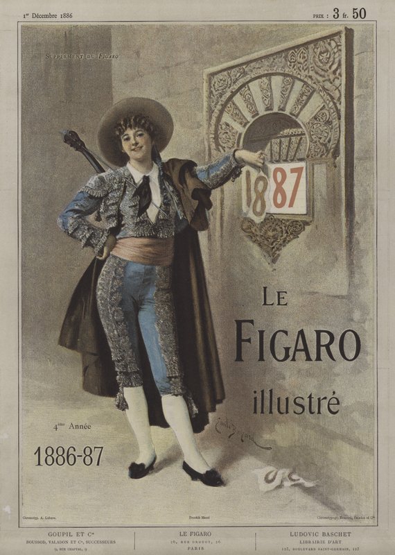 Copertina di Le Figaro Illustré, 1 dicembre 1886 da after Emile Antoine Bayard