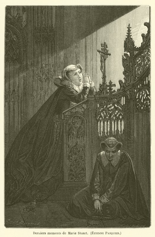 Ultimi momenti di Maria Stuarda da after Emile Antoine Bayard