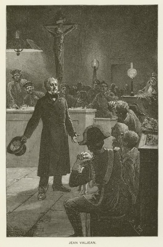 Jean Valjean da after Emile Antoine Bayard