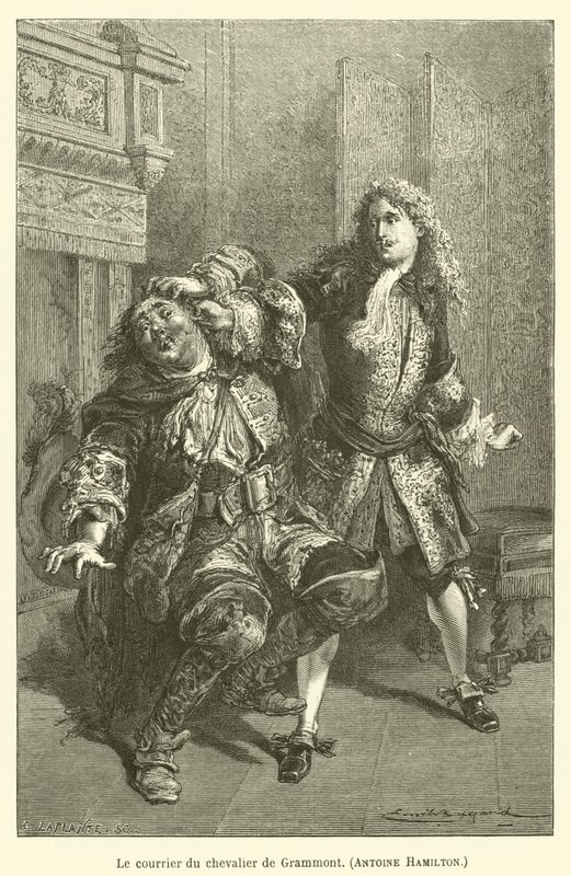 Il corriere del cavaliere di Grammont da after Emile Antoine Bayard