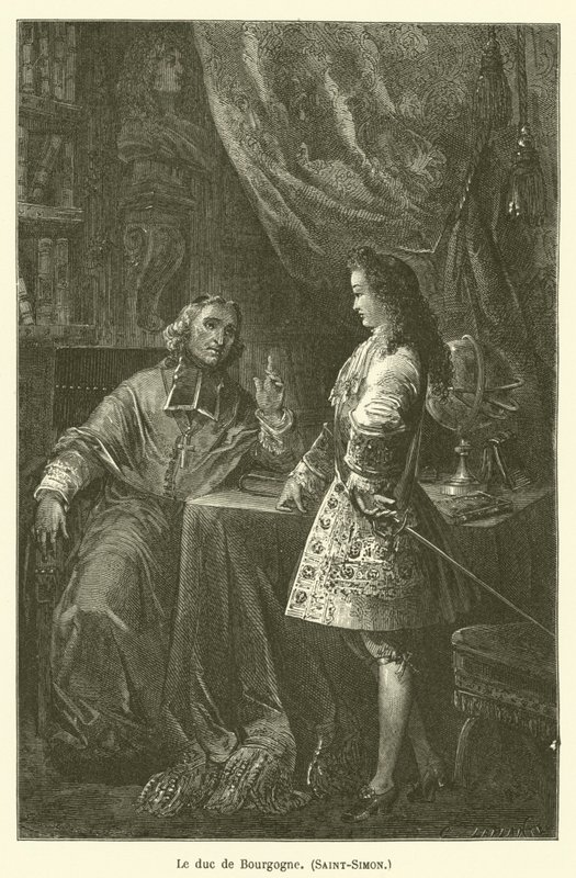 Il duca di Borgogna, Saint-Simon da after Emile Antoine Bayard