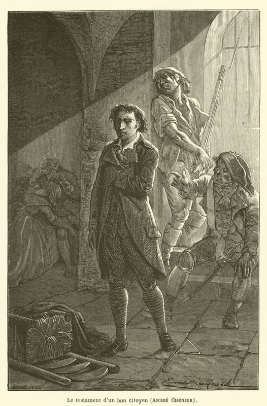 Il testamento di un buon cittadino, Andre Chenier da after Emile Antoine Bayard