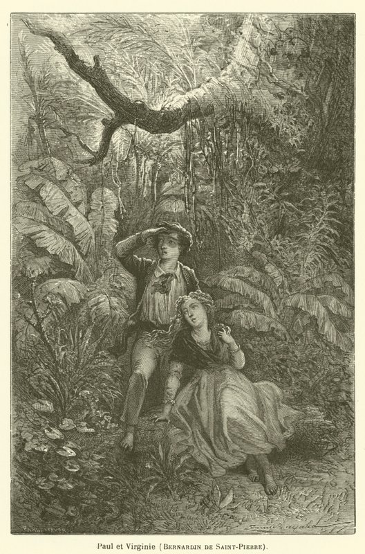 Paolo e Virginia, Bernardin de Saint-Pierre da after Emile Antoine Bayard