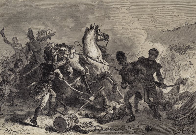 Battaglia di New Orleans, morte del generale Pakenham da after Felix Octavius Carr Darley