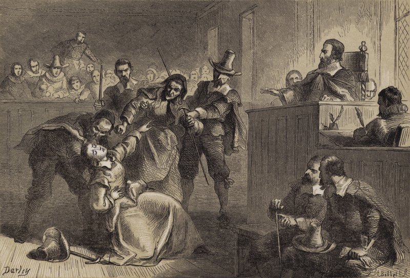 La moglie di Edmund Cheeseman davanti al governatore Berkeley da after Felix Octavius Carr Darley