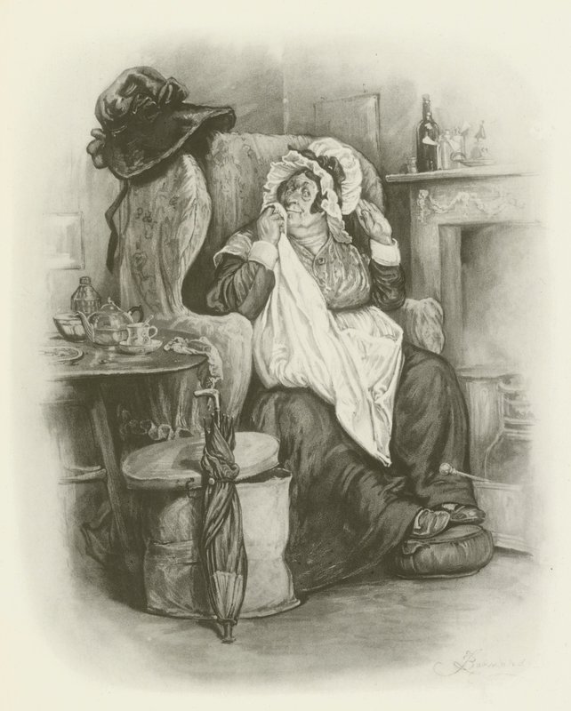 Mrs Gamp da after Frederick Barnard