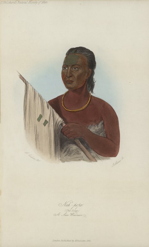 Nah-pope, La zuppa, un guerriero Sac da after George Catlin