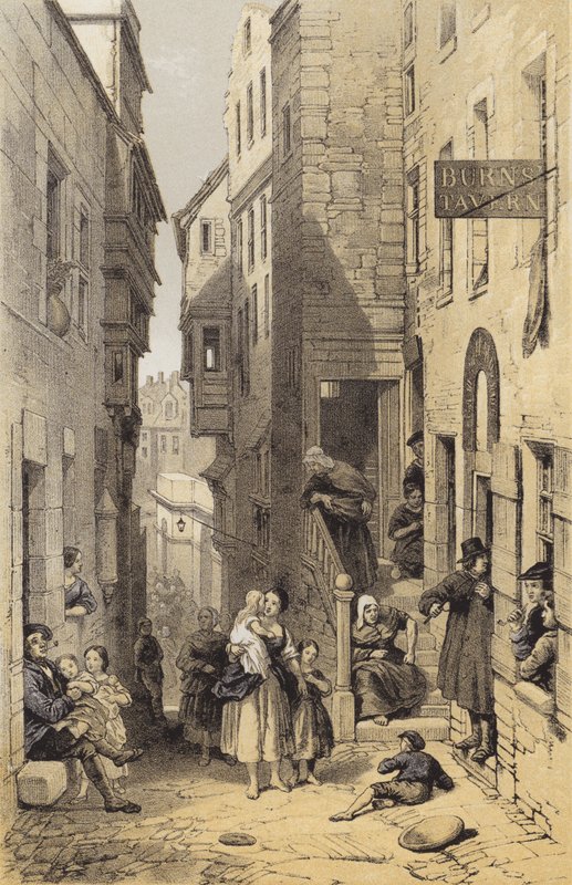 Libbertons Wynd, Edimburgo da after George Cattermole
