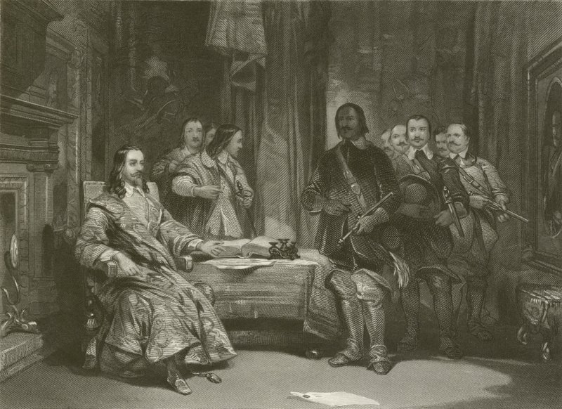 Sequestro del re a Holdenby da after George Cattermole