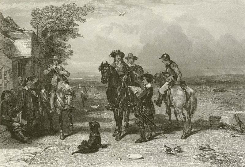 Il re nel suo viaggio verso gli scozzesi da after George Cattermole