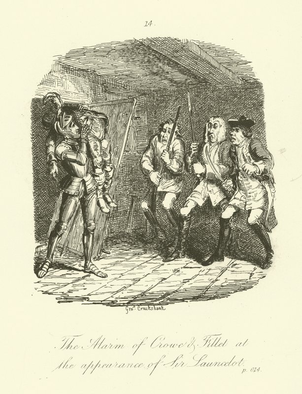 Illustrazione per Launcelot Greaves di Tobias Smollett da after George Cruikshank