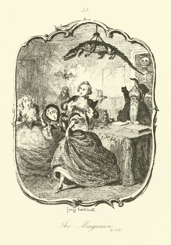 Illustrazione per Peregrine Pickle di Tobias Smollett da after George Cruikshank