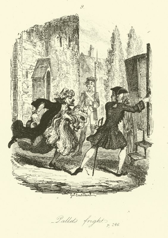Illustrazione per Peregrine Pickle di Tobias Smollett da after George Cruikshank