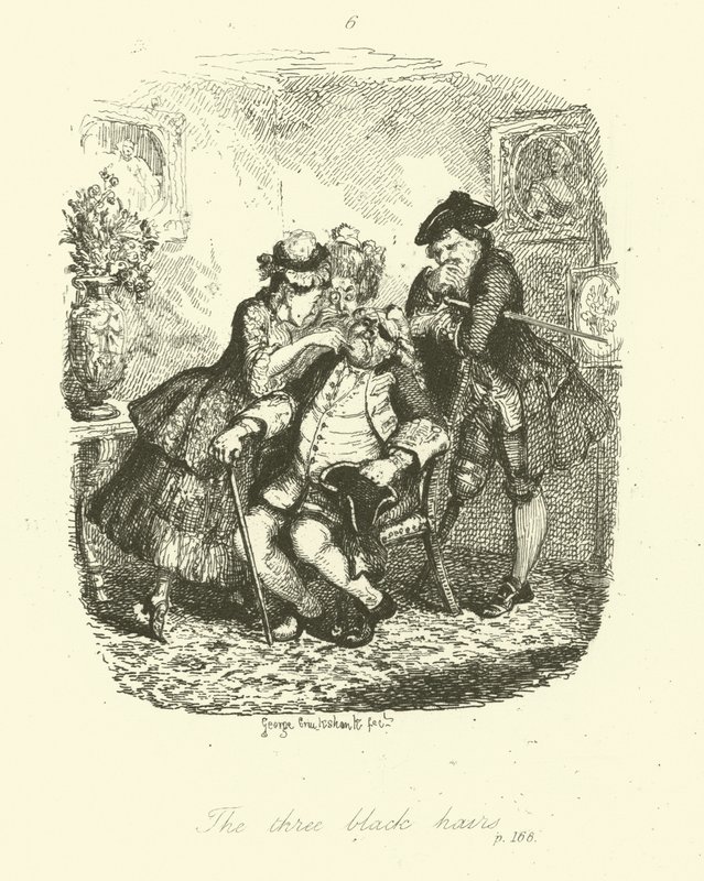 Illustrazione per Peregrine Pickle di Tobias Smollett da after George Cruikshank