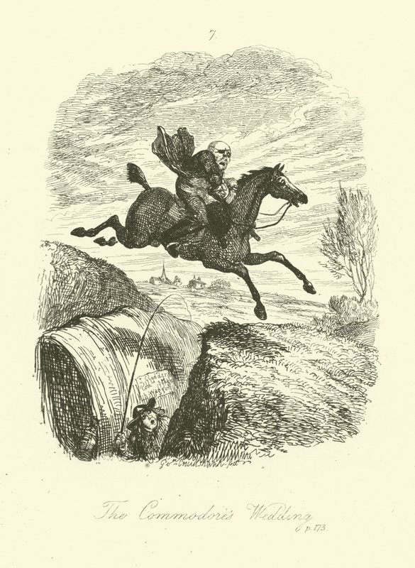 Illustrazione per Peregrine Pickle di Tobias Smollett da after George Cruikshank