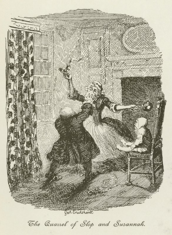 Illustrazione per Tristram Shandy da after George Cruikshank