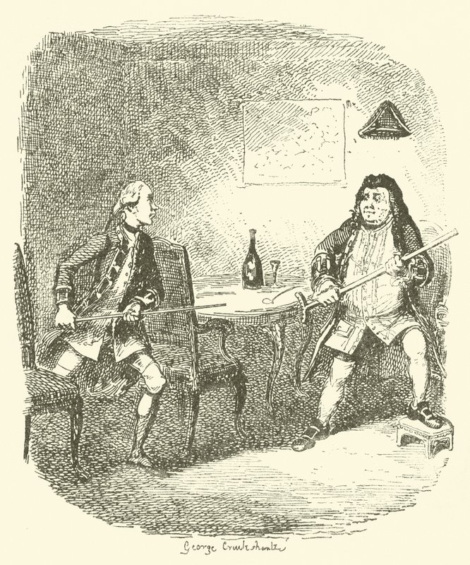 Illustrazione per Tristram Shandy da after George Cruikshank