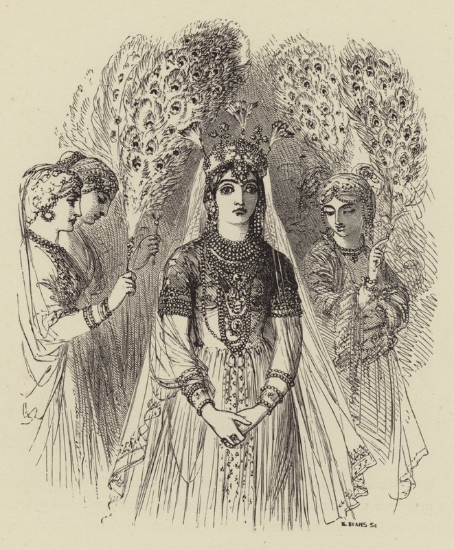 Lalla Rookh di Moore da after George Housman Thomas
