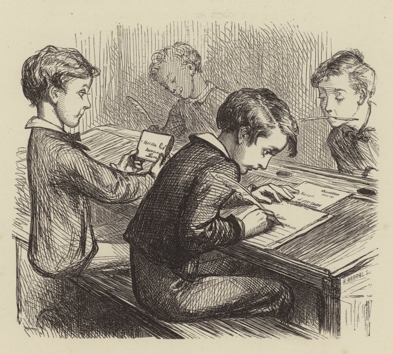 La lettera a casa da after George Housman Thomas