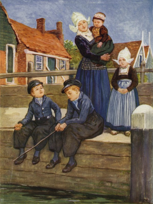 Lungo un canale olandese da after Gordon Frederick Browne
