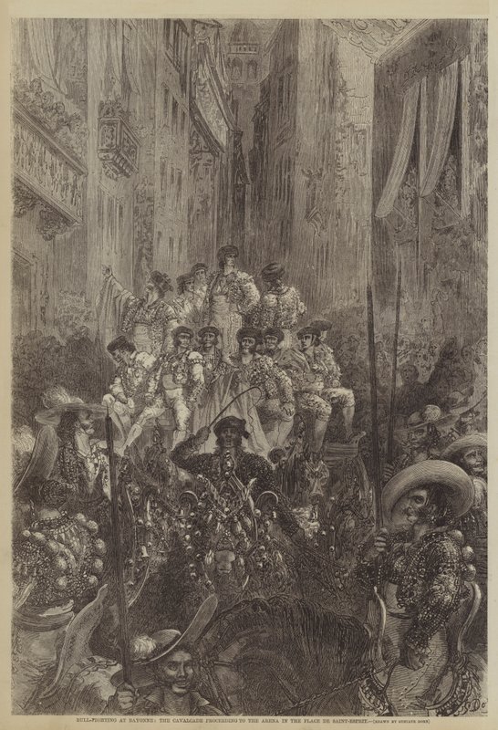 Corrida a Bayonne, la cavalcata verso l