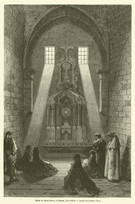Chiesa di Santa Maria, a Illescas, vicino a Toledo da Gustave after Dore