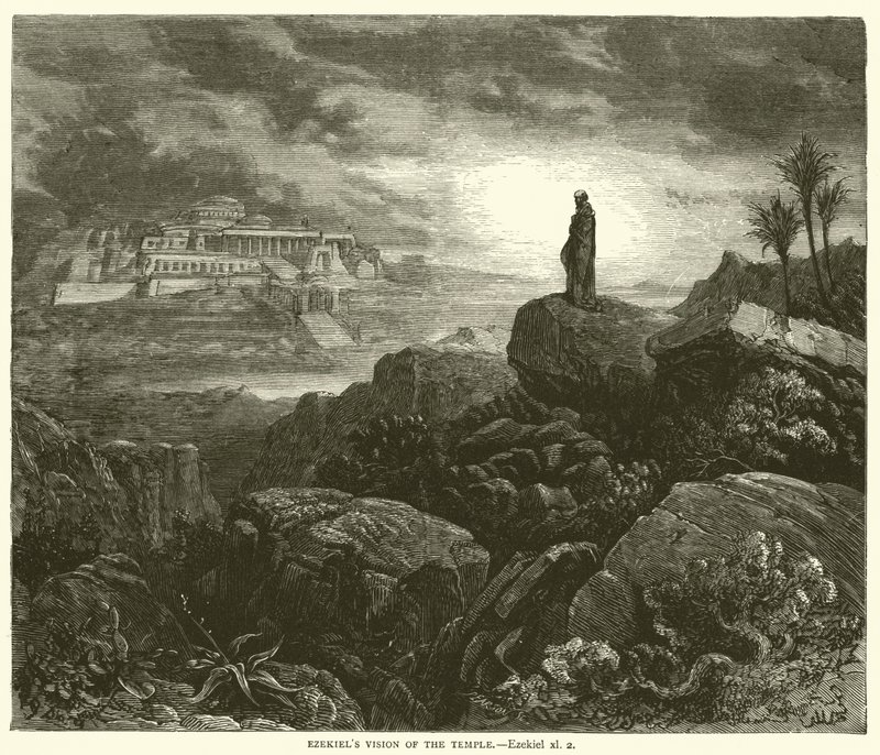 Visione del Tempio di Ezechiele, Ezechiele, xl, 2 da Gustave after Dore
