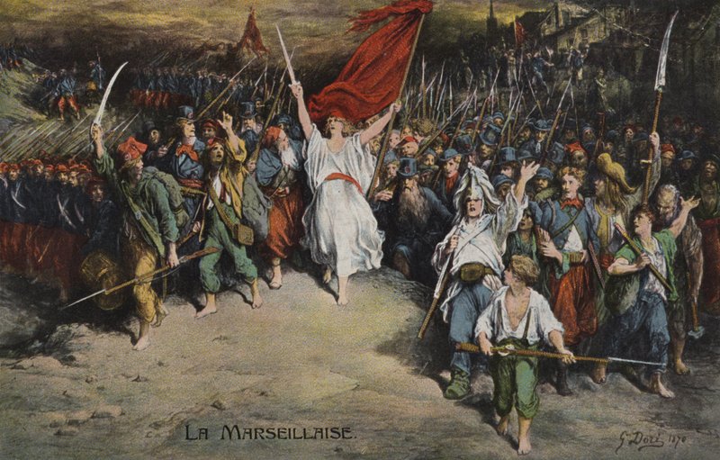 La Marsigliese, 1870 da Gustave after Dore