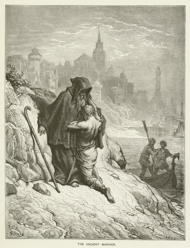 Il vecchio marinaio da Gustave after Dore
