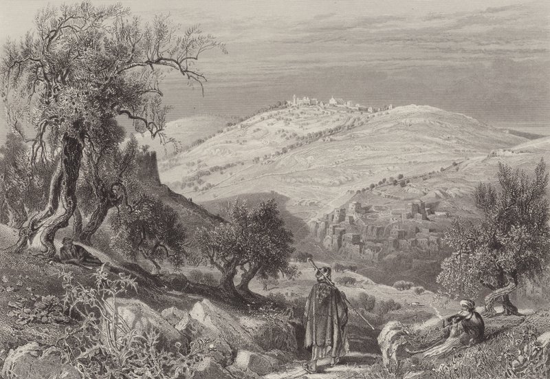 La salita di Olivet da after Harry Fenn
