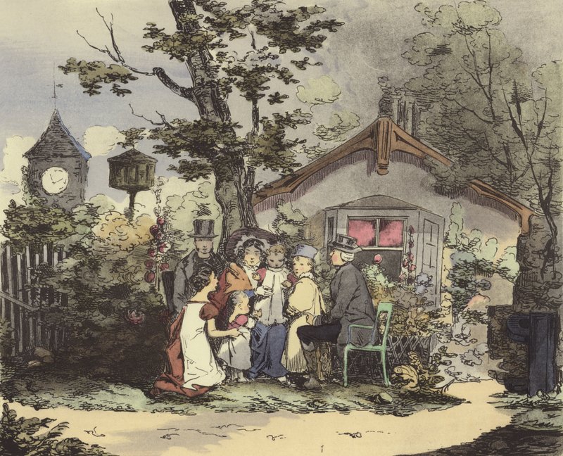Un ministro e la sua famiglia da after Henri Bonaventure Monnier