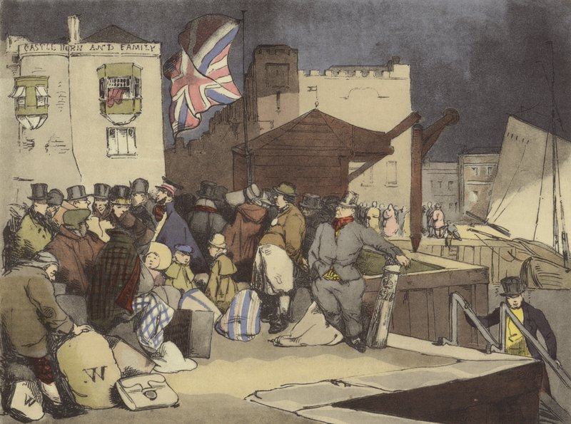 Un porto del sud da after Henri Bonaventure Monnier