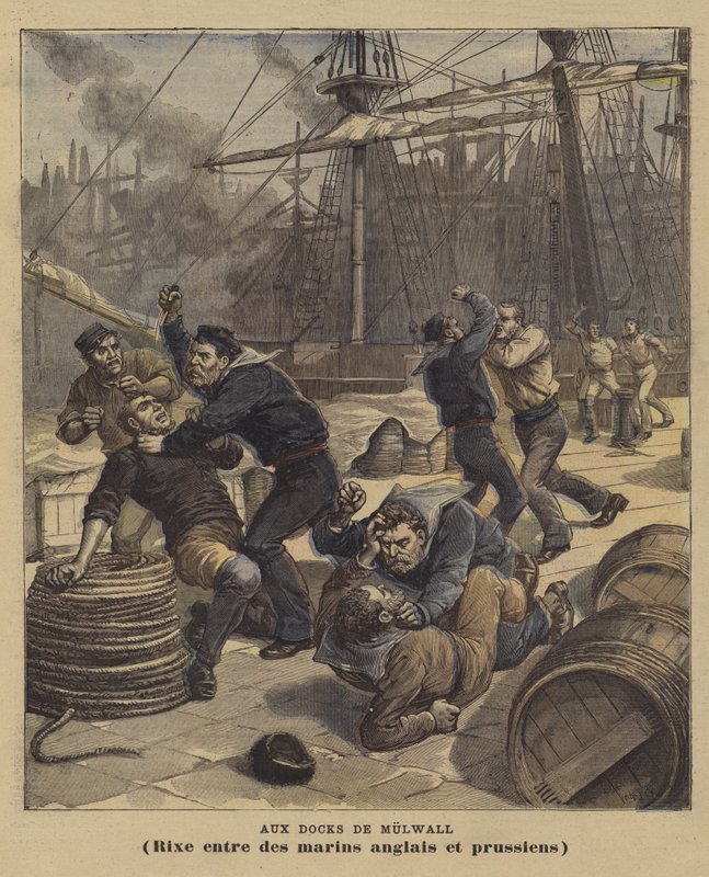 Ai Docks di Millwall da after Henri Meyer