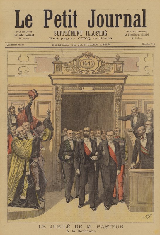 Celebrazioni in onore del 70º compleanno di Louis Pasteur alla Sorbona da after Henri Meyer