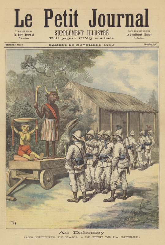 In Dahomey: i feticci di Cana - il dio della guerra da after Henri Meyer