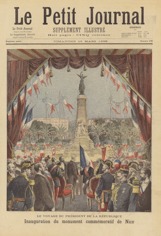 Inaugurazione di un monumento che commemora la reintegrazione della Contea di Nizza in Francia da after Henri Meyer