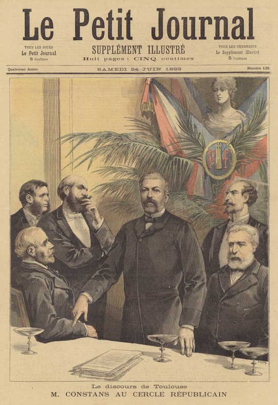 Discorso di Jean Antoine Ernest Constans al Cercle Republicain a Tolosa da after Henri Meyer