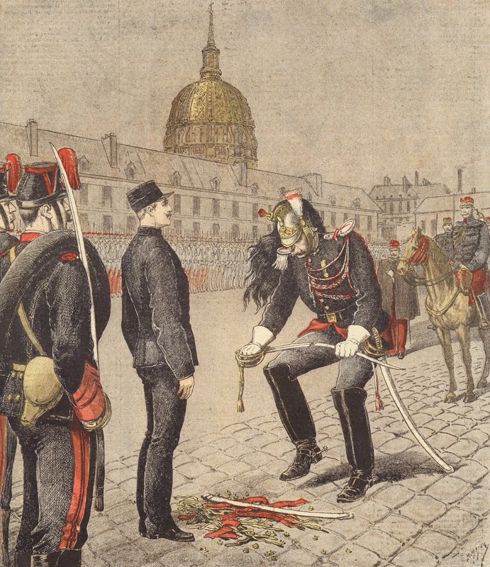 La degradazione di Alfred Dreyfus da after Henri Meyer